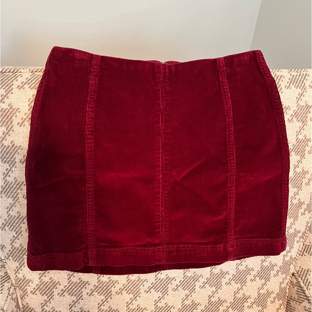 Red corduroy Wild Fable skirt